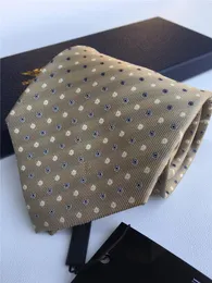 Projektant wiąże męskie krawaty na szyję modę męskie krawaty wydrukowane ręcznie robione działalność Business Cravat 100% jedwabny luksus z oryginalnym pudełkiem