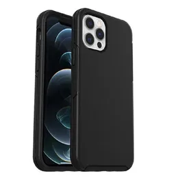 iPhone 11Pro Max 12mini 13 14Pro XR XS X豪華な転倒予防電話の小売パッケージングケースの対称シリーズケース