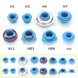 Car Bulbs 2Pcs Led Headlight Lamp Bb Base Adapter Sockets Retainer Holder 880 Hb4 Hb3 H11 H7 H4 H3 H1 Drop Delivery Mobiles Motorcyc Dhqbs