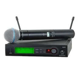 최고 품질의 SLX4 SLX24 무선 단일 핸드 헬드 마이크 시스템 베타 58 58A UHF Professional Karaoke Microphone 6084818