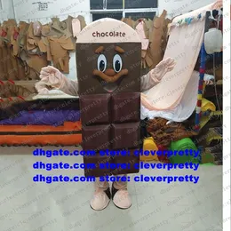 Dark Brown Chocolate Mascot Costume Adult Cartoon Character Outfit Suit Meeting Welcome Opening Gifts Celebration zx1402