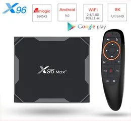 Android 90 TV Box X96 Max Plus Amlogice S905X3 4GB 64GB 8K 1000M Medie Player 24G5G Dual WiFi Set Topbox TVSTICK4953985