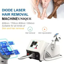 808NM Diode Laser Hårborttagningsmaskin Skönhet Salong Hela kroppen Permanent Freezing Point Painless Skin Rejuvenation Equipment för kvinnor