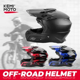 Caschi da ciclismo KEMIMOTO Casco fuoristrada Unisex-Adulto Approvato DOT Sicurezza Dirt Bike Motocross ATV UTV Casco da corsa per uomo Donna Ventilazione T221107