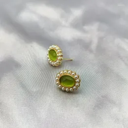 Kolczyki stadniskie Unikalna imitacja perłowa opal dla kobiet ucho piercing biżuteria moda druhna ślubna dziewczyna prezent na prezent
