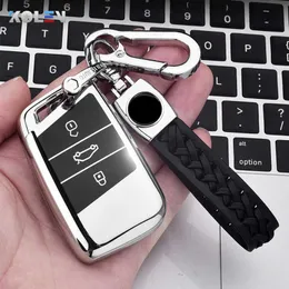 Auto Schlüssel Neue Weiche TPU Auto Fernbedienung Schlüssel Fall Abdeckung Halter Shell Fob Für VW Magotan Passat B8 Golf Für skoda Superb A7 Zubehör T221110