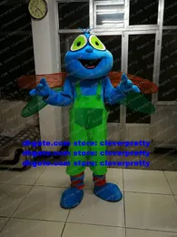 Mascot Costume Dragonfly Fly Mosca Glowworm Fireworm Firefly Insect Cartoon Character Do the Honors World Exposition ZX1478