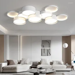 Pendant Lamps Modern Dining Table Ceiling Light LED Strip Room Chandelier Remote Control Dimming