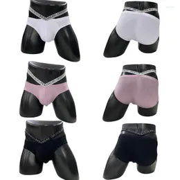 Mutande Slip da uomo sexy Intimo di cotone traspirante Mutandine da uomo per gay U convesso maschile Comodo slip Cueca