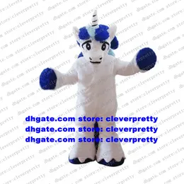 Rainbow Pony Flying Horse Mascot Costume Unicorn Ainkhuern Unimon Single Angle Adult Postacie Real Play Album obraz ZX2631