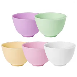 Bowls Bowl Silicone Mixing Mini Pinch Facial Face Home Prep Diy Heat Resistant Snack Kids Reusable Multicolor Skincare Condiment