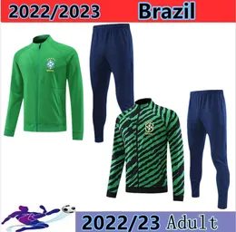 2022-2023 футбол бразилия спортивный костюм куртка длинная молния G.JESUS COUTINHO brasil Camiseta de futbol RICHARLISON Бразилия футбольная майка комплект тренировочный костюм