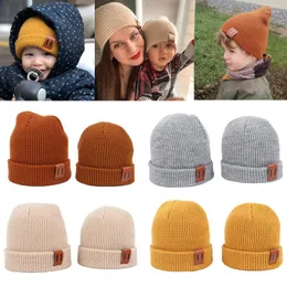 Berets Baby Hat Cap Kids Winter Hats Solid Warm Bonnet Enfant Toddler Beanie For Boys