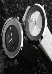 Classic Automatic Famous StopWatch Watch Quartz Battery Fashion Trend impermeável Couro Mulheres Meninas Relógios1154714