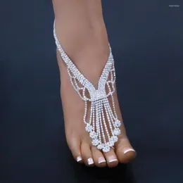 Ankletter som säljer modesmycken etnisk stil strand anklet europeisk och amerikansk full diamant sexig finger kvinnor
