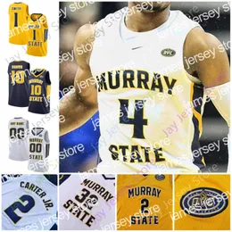 قمصان كرة السلة 2020 Murray State Basketball Jersey NCAA College Morant Tevin Brown KJ Williams Anthony Smith Chico Carter Jr. Jaiveon Eaves Daquan Smith