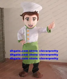 Cuoco Chef Kitchener Baker Costume della mascotte Personaggio dei cartoni animati per adulti Vestito Completo Evento cerimoniale del supermercato zx96