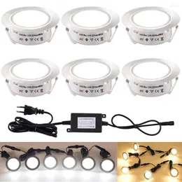 Faretto da parete a LED per luci da incasso a LED dimmerabile da giardino 100-240V Lampada da incasso impermeabile per scale da pavimento sotterraneo