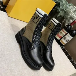 2022 Designer Fendyity Boots Shoes Nude Black Pointed Toe Mid Heel Long Short Boots Shoes jfr