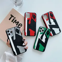 3D Luxe Cool Cell Mobile Phone Cases Sport Sneaker voor iPhone 14 13 12 11 Pro Max 7 8 Plus X XS XR 12 Mini Designer Silicone Covers
