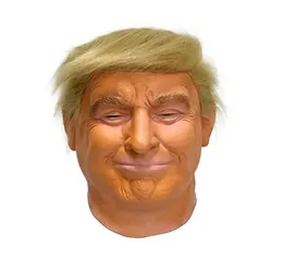 Donald Trump Mask Gerçekçi Ünlü Maskeli Başkan Başkan Adayı Masklatex Tam Headhair Orangeadult Boyutu1455020