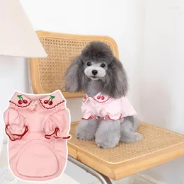 Dog Apparel Pet T-shirt Spring Straszka koszulka Pajama Kot Puppy Clothing Yorkie Chihuahua Pomorski strój Cotton