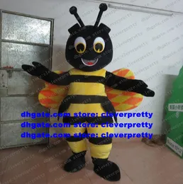 Пчелиная медная талисмана костюм оса Hornet Vespid Bumblebee Bombus Cartoon Hake Street Marketing Promotions ZX679
