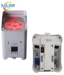 Sailwin Cheap Stage Lighting 6x18w 6in1 Rgbawuv Battery تشغيل WiFi LED LED Par Light DJ Smart LED LED LED 610CH FOR DISCO P4125537