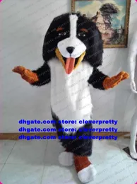 Mascote fantasia Bernese Mountain Dog Shepherd Dog Border Collie Collie Caracteres de desenhos animados Photos de casais sobre férias ZX2918