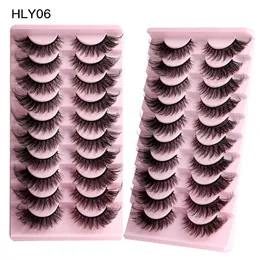 Reusable Handmade Mink False Eyelashes Naturally Soft and Delicate Multilayer Thick Curly Fake Lashes Eye End Lenghtening Strip Eyelashes 6 Models DHL