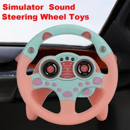 Noisemaker Toys Children's Toy Simulation Copilots Steering Wheel Car Remote Control Early Education Learning Sounding Kids Gifts 221014