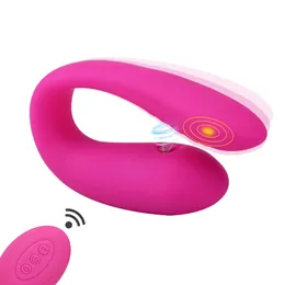 Coppia di partner vibratore clitoride clitoral spot stimolazione 10 motivi di vibrazione intensa giocattoli sessuali telecomandati per le donne giocate da solista