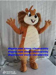 Costume da mascotte scoiattolo marrone Costume da personaggio dei cartoni animati per adulti Vestito da passeggio ambulante Campagna genitori-bambini zx2951