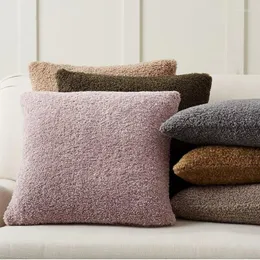 Fodera per cuscino in peluche Accogliente pelliccia sintetica per divano Soggiorno Auto 45 Cuscini decorativi Nordic Home Decor Federa
