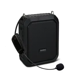 Annan elektronik Shidu M800 18W Portable Wireless Voice Amplifier för lärare UHF Microfone Waterproof Bluetooth Högtalare som 4400mAh Power Bank 221025