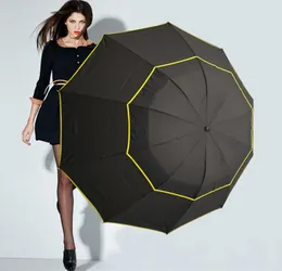 130 cm großer Top -Qualität -Regenschirm Frau Regenwinddichte große Paraguas Männliche Frauen Sonne 3