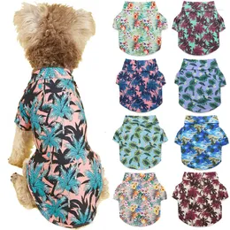 Dog Apparel Hawaii Pet T-shirt Summer Beach Shirts Breathable Clothes For Small Dogs Puppy Cat Chihuahua Clothing Accessoires