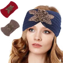 Damen-Winterwärmer-Stirnband, handgefertigt, gehäkelt, Haarband, Mädchen, gestrickt, Haarschmuck für Frauen