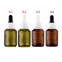 50pcs/lote 30 ml l￭quido de aromaterapia com garrafa de vidro ￢mbar para petr￳leo essencial para petr￳leo