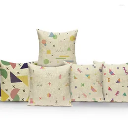 Yastık geometrik tarzı dekoratif yatak modern ev kapağı nordic kanepe funda de almohada