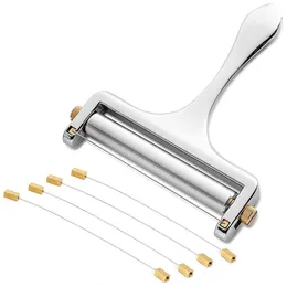Serowe narzędzia Slicer Regulowana grubość ciężka ślimaków z drutem do miękkiego pół -twardego s -4 cięcie w tym 221022