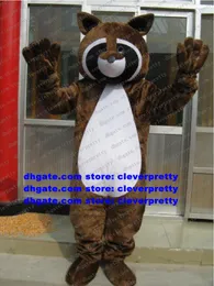 Brown Raccoon Racoon Procyon Lotor Mascot Costume Vuxen Tecknad karakt￤rsdr￤kt Public Welfare Gifts and Souvenirs ZX2956