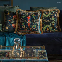 Travesseiro retro papagaio capa de luxo sofá de luxo na canto travesseiro travesseiro traseiro travesseiros decorativos para