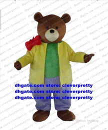 Yogi Bear Mascot Costume de desenho animado de desenhos animados Toço de caráter de pais Pais-filho Celebrações de aniversário ZX2919