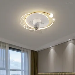 Chandeliers Ceiling Chandelier With Fan Nordic Led Lamp For Living Room Bedroom Dining Lighting Home Fixture Indoor