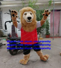Brown Lion Mascot Costume Adult Cartoon Character Outfit Suit Exhibition Exposition Marketplstar Marketplgenius zx2954