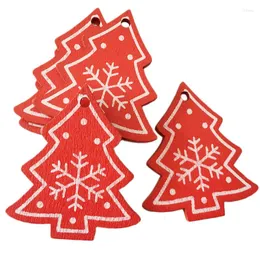 Decorazioni natalizie 10 pezzi da 5 cm Ornamenti sospesi per alberi di legno Decorazione di Natale 2022 per casa