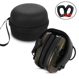 Headphones Earphones Tactical anti-noise Earmuff for Hunting shooting headphones Case Noise reduction Electronic Hearing Protective Ear Protection 221101