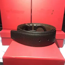 2022 Cintura di design Fibbia a ferro di cavallo in pelle di vacchetta Larghezza 3,8 cm Cintura di lusso con motivo a litchi stampata alla moda da uomo e da donna