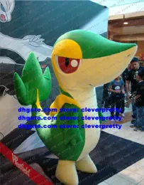 Snivy Pocket Monster Thema Anime Maskottchen Kostüm Erwachsene Cartoon Charakter Outfit Anzug Interne Jahrestag Familie Geschenke zx2893